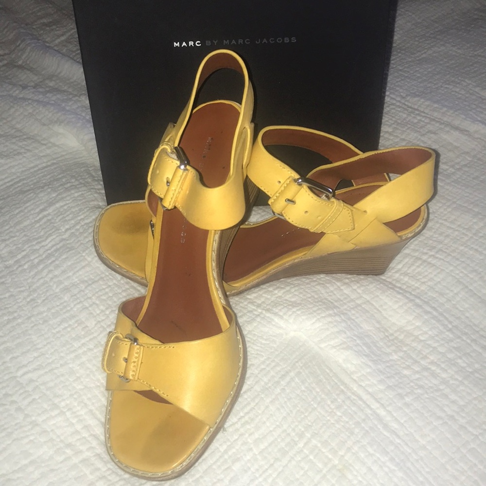 Beautiful yellow Marc Jacob wedge
